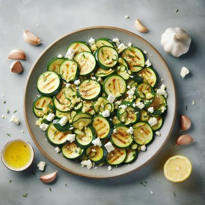 Image of Sauted Garlic Zucchini with Crumbled Feta