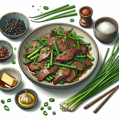 Image of Sauted Liver with Chives Japanese Style