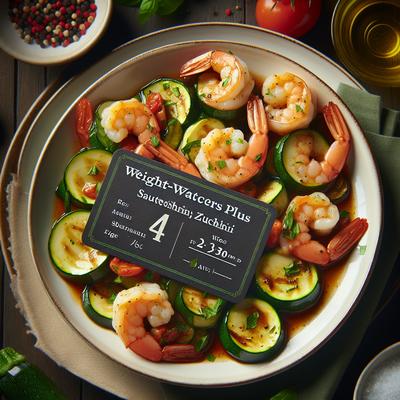 Image of Sauted Shrimp and Zucchini Ww 4 Pointsplus