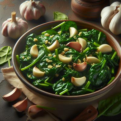 Image of Sauted Spinach and Garlic