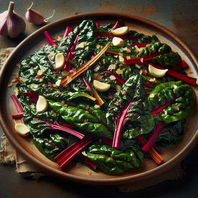 Image of Sauted Swiss Chard with Garlic
