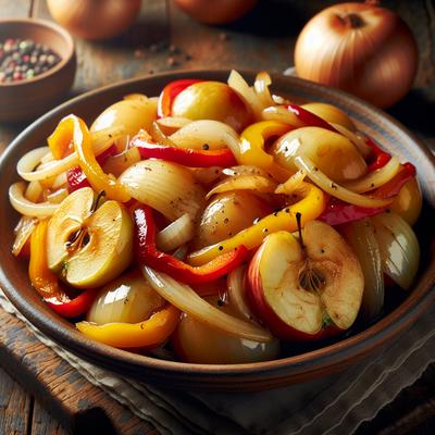 Image of Sauteed Apple Onion N Bell Pepper