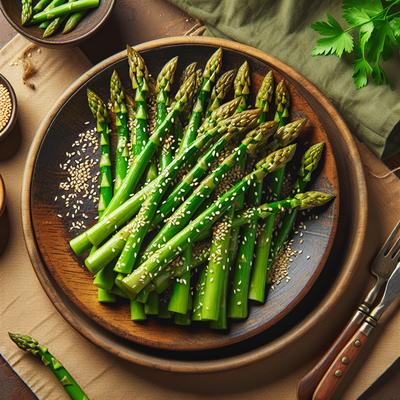 Image of Sauteed Asparagus with Sesame Seeds