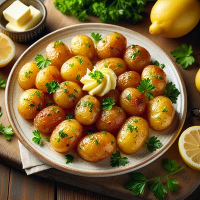 Image of Sauteed Baby Potatoes with Lemon Butter and Parsley