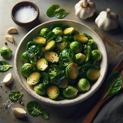 Image of Sauteed Brussels Sprouts Leaves