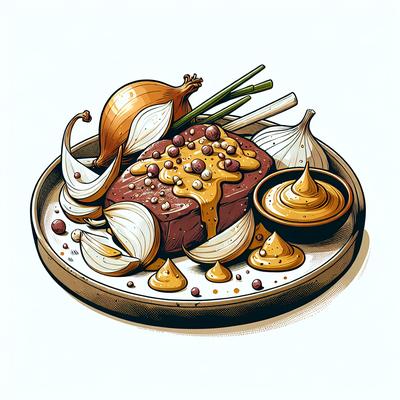 Image of Sauteed Calf's Liver with Mustard Shallot Sauce