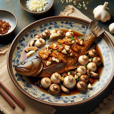 Image of Sauteed Catfish in Garlic and Mushrooms