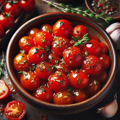 Image of Sauteed Cherry Tomatoes with Mediterranean Herbs