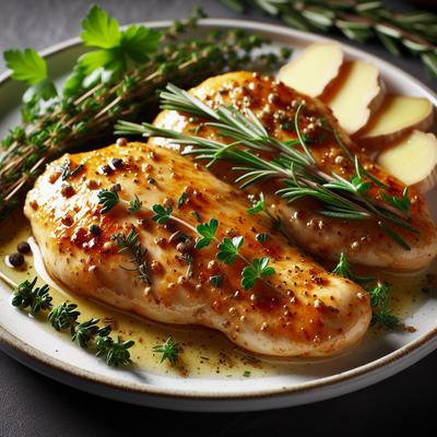 Image of Sauteed Chicken Breasts W Fresh Herbs and Ginger