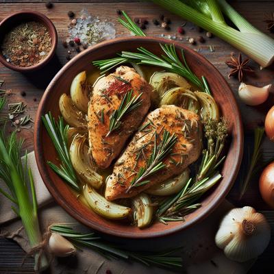 Image of Sauteed Chicken Breasts with Fennel and Rosemary