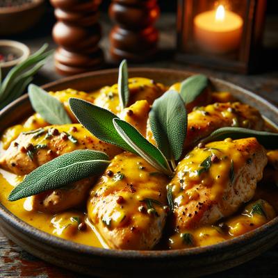 Image of Sauteed Chicken Breasts with Mustard and Sage