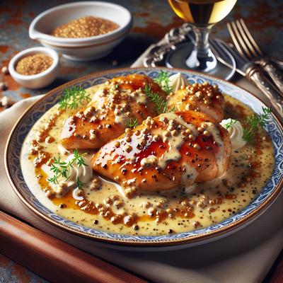 Image of Sauteed Chicken with White Wine Mustard Sauce