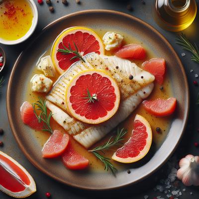 Image of Sauteed Flounder with Red Grapefruit Beurre Blanc