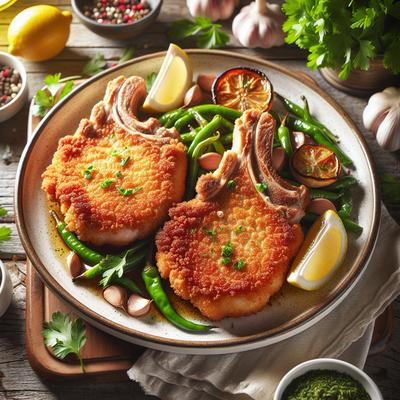 Image of Sauteed Pork Chops Milanese