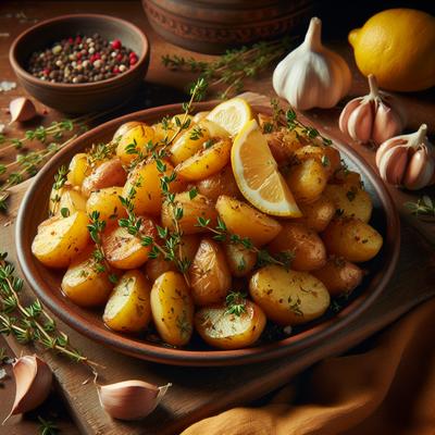 Image of Sauteed Potatoes with Garlic Thyme and Lemon