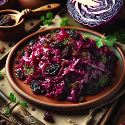Image of Sauteed Red Cabbage with Raisins