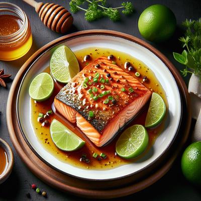 Image of Sauteed Salmon with Lime Honey Sauce