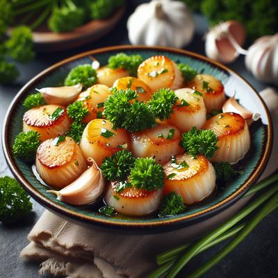 Image of Sauteed Scallops with Parsley and Garlic