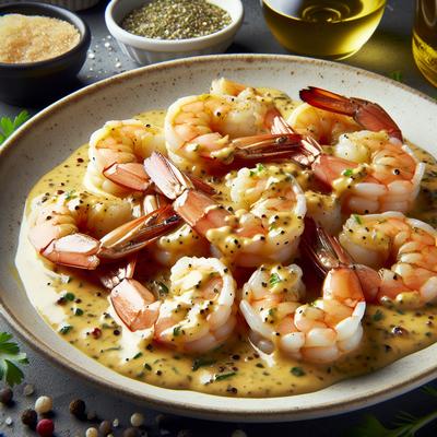 Image of Sauteed Shrimp with Chardonnay Dijon Cream Sauce