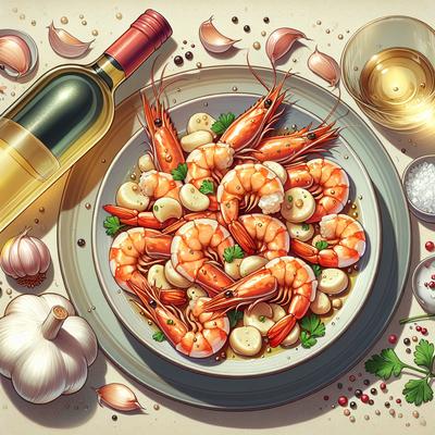 Image of Sauteed Shrimp with Garlic and White Wine