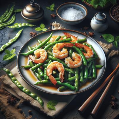 Image of Sauteed Shrimp with Long Beans