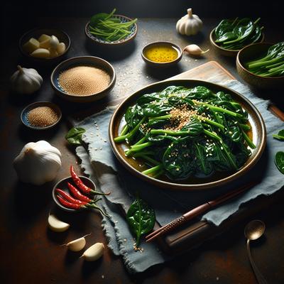 Image of Sauteed Spinach with Sesame Korean