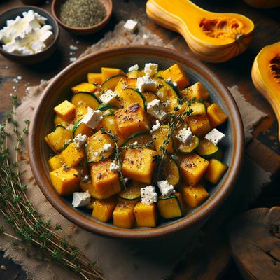 Image of Sauteed Squash with Thyme and Feta