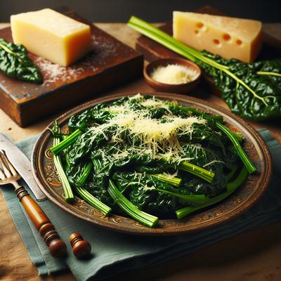 Image of Sauteed Swiss Chard with Parmesan Cheese