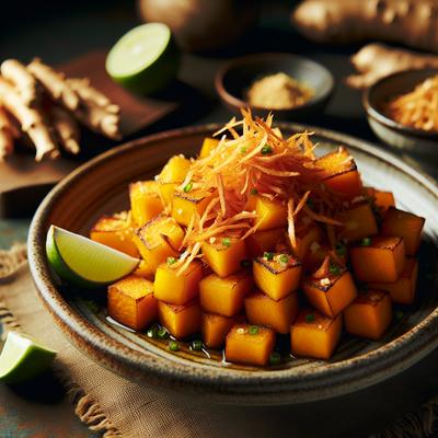 Image of Sauteed Yam with Ginger and Lime