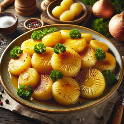 Image of Sauteed Yellow Turnips Swede or Rutabaga