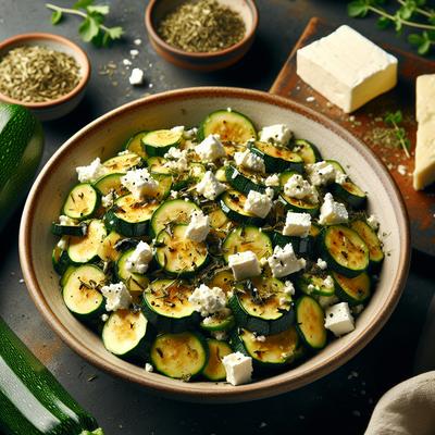 Image of Sauteed Zucchini with Oregano and Feta