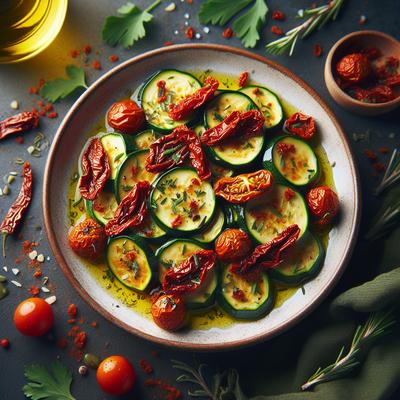 Image of Sauteed Zucchini with Sun Dried Tomatoes