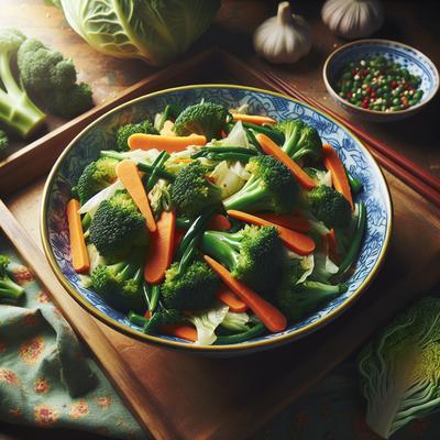 Image of Save the Stems Broccoli Carrot Cabbage Stir Fry