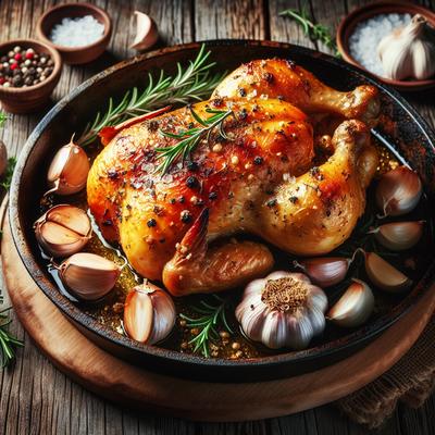 Image of Savory Baked Garlic Chicken