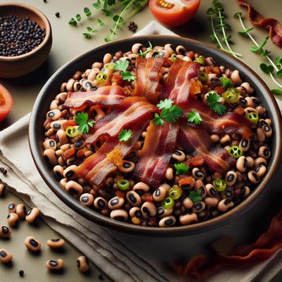 Image of Savory Black Eyed Peas with Bacon