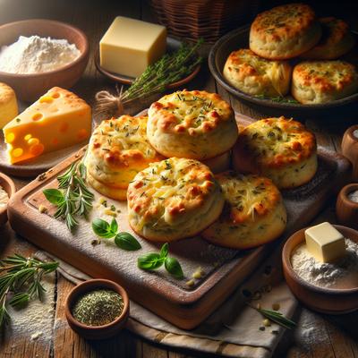 Image of Savory Cheese and Herb Biscuits