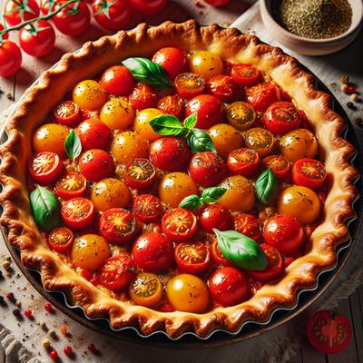 Image of Savory Cherry Tomato Pie