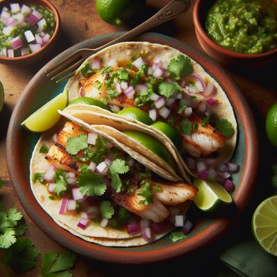 Image of Savory Cilantro Lime Fish Tacos