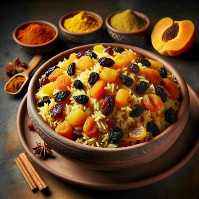 Image of Savory Curried Rice with Dried Fruit