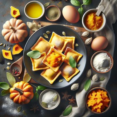 Image of Savory Fried Pumpkin Ravioli
