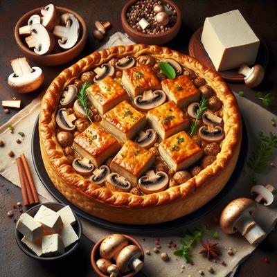 Image of Savory Mushroom Tofu Pie