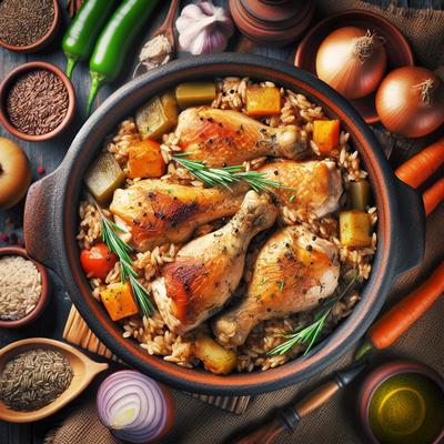 Image of Savory One Pot Chicken and Brown Rice