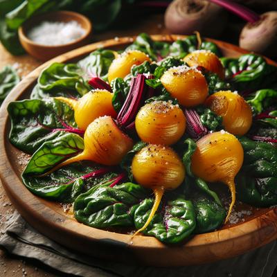 Image of Savory Organic Golden Beets with Greens