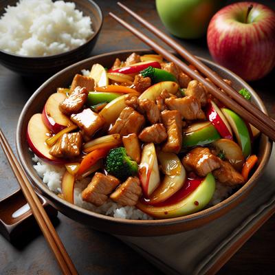 Image of Savory Pork Apple Stir Fry