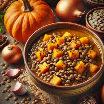 Image of Savory Pumpkin Brown Lentils