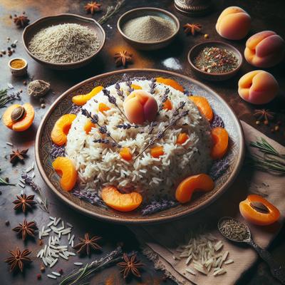 Image of Savory Rice Pilaf with Lavender Apricots