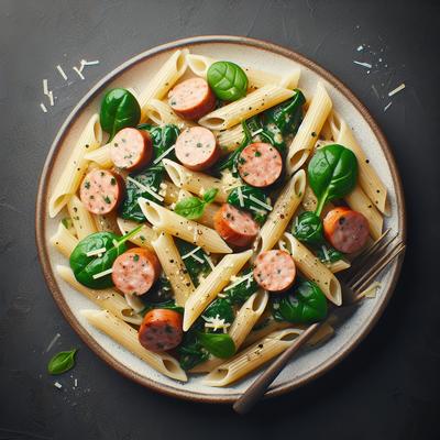 Image of Savory Sausage and Spinach Penne