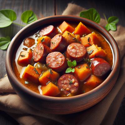 Image of Savory Sausage and Sweet Potato Stew