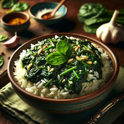 Image of Savory Spinach Rice