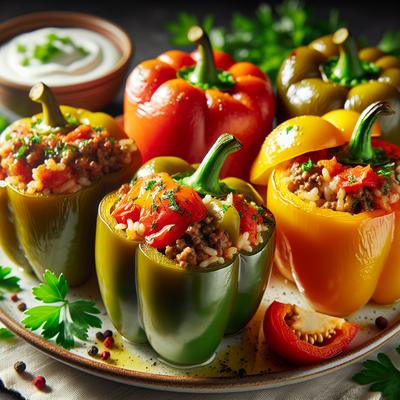 Image of Savory Stuffed Bell Peppers